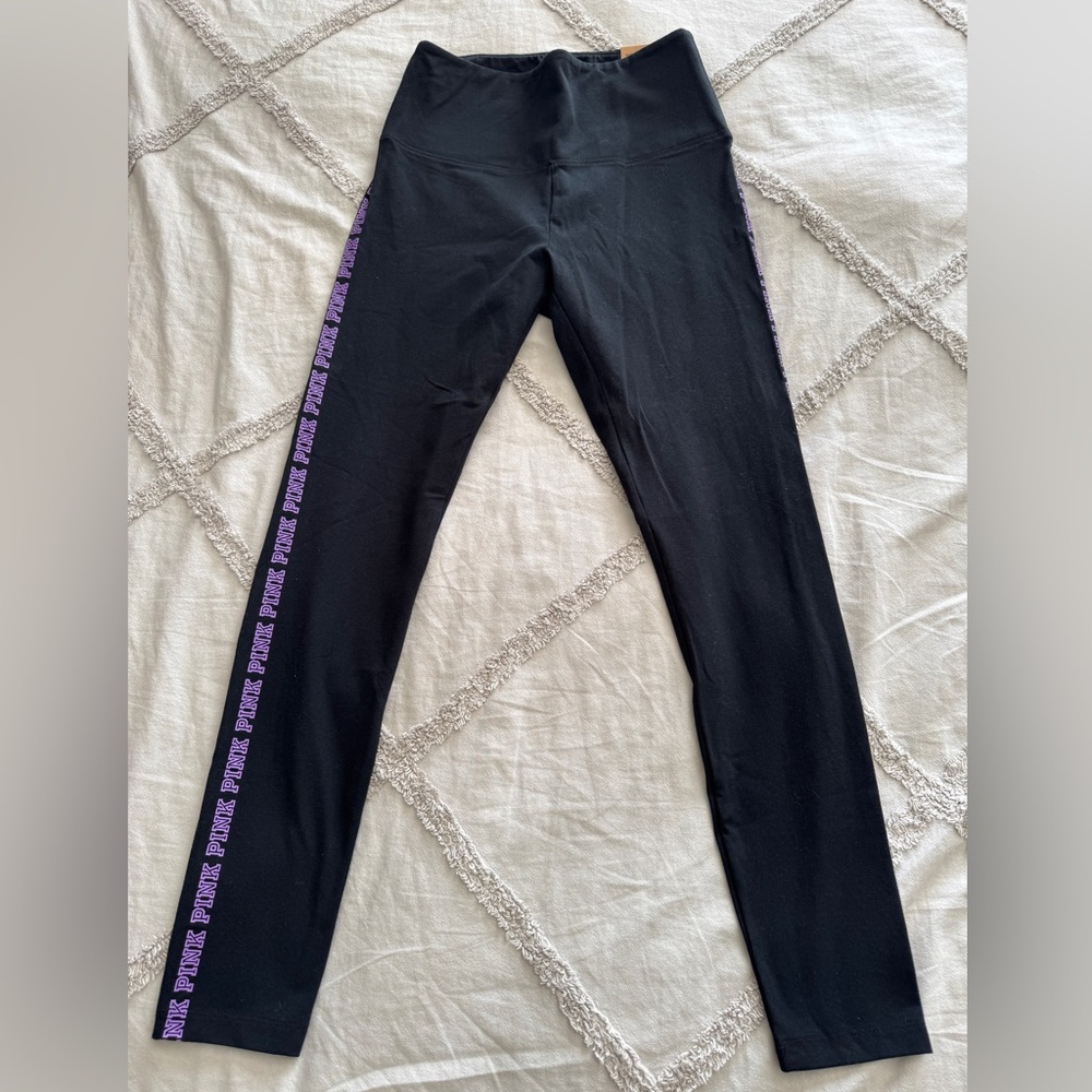 BNWT Victoria Secret Size Medium PINK High Waist Full Length Leggings